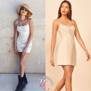 NEW Reformation Violaine Cream Dress